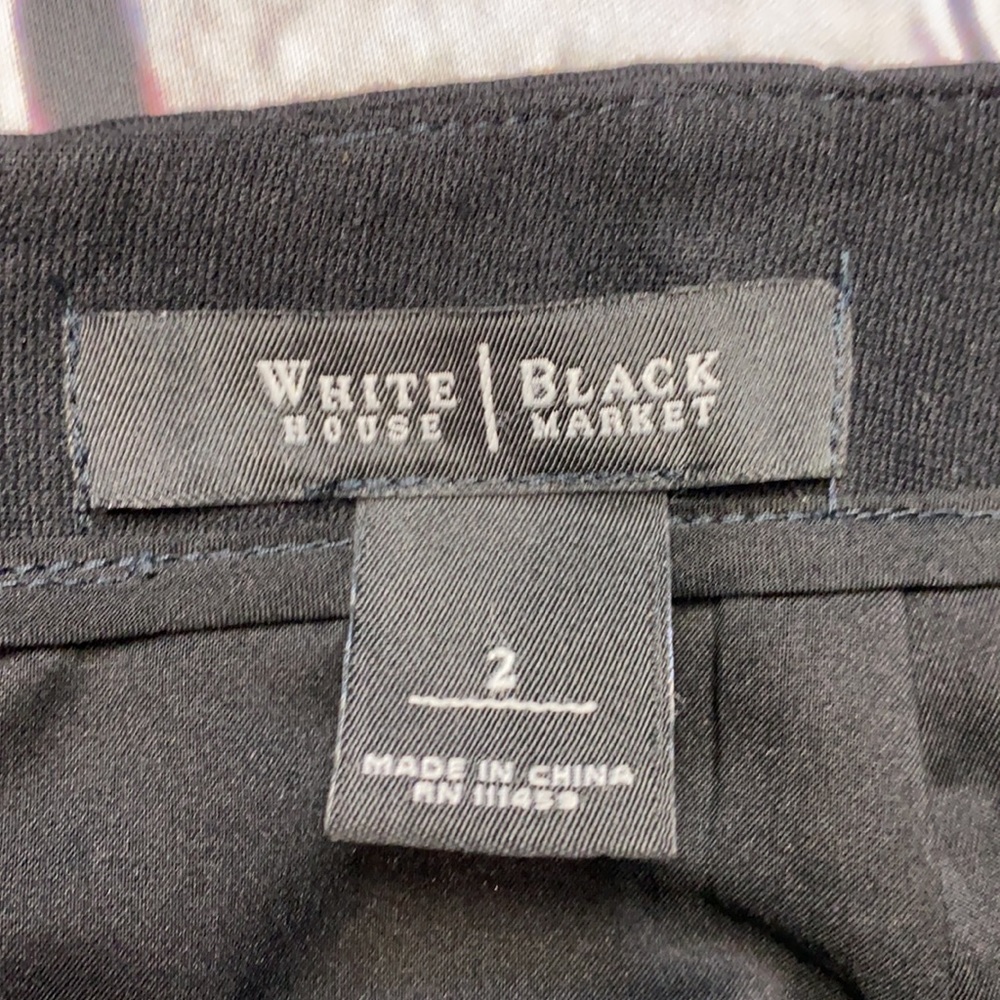 WHITE HOUSE|BLACK MARKET Black Skirt Size: 2 - Picture 12 of 17